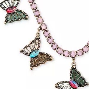 Betsey Johnson Butterfly Charm Necklace